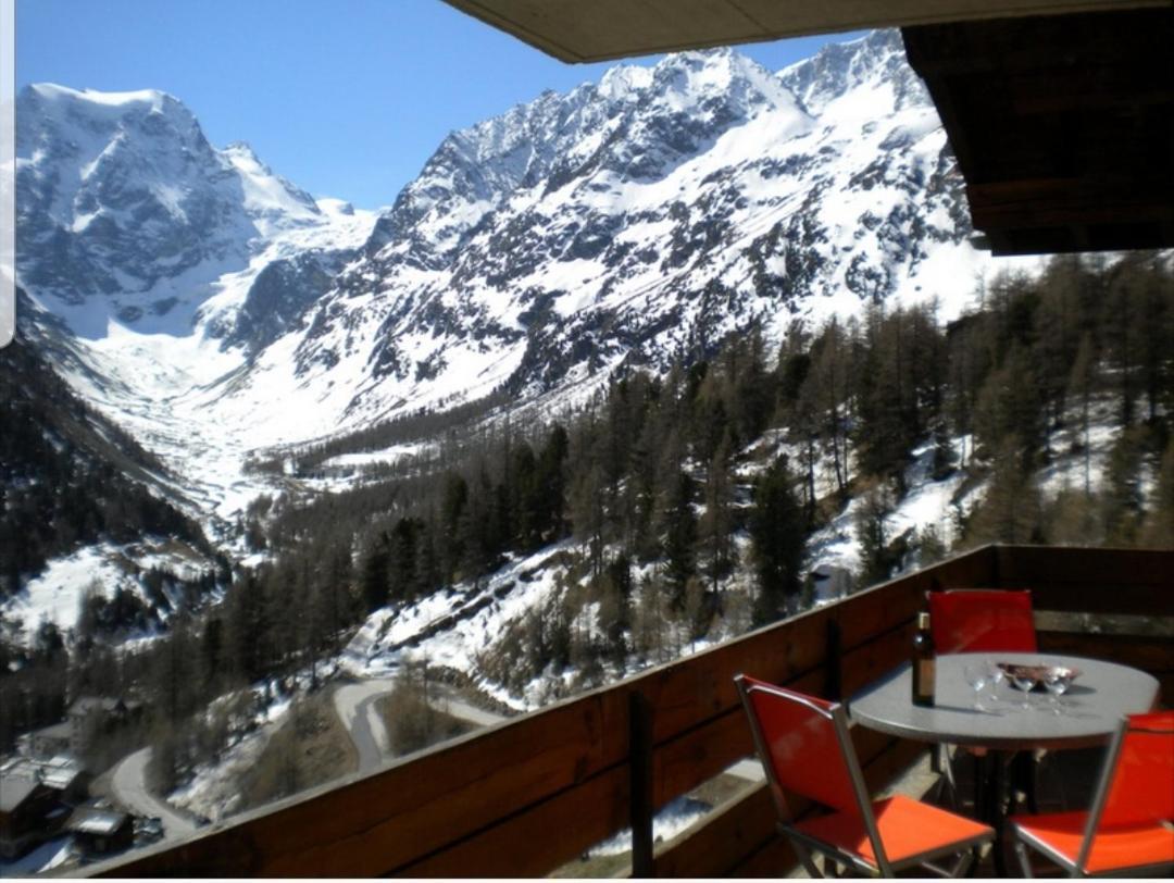 Le Panorama - Appartement à Arolla face aux montagnes à 150m des pistes Evolène Extérieur photo