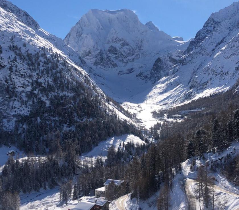 Le Panorama - Appartement à Arolla face aux montagnes à 150m des pistes Evolène Extérieur photo