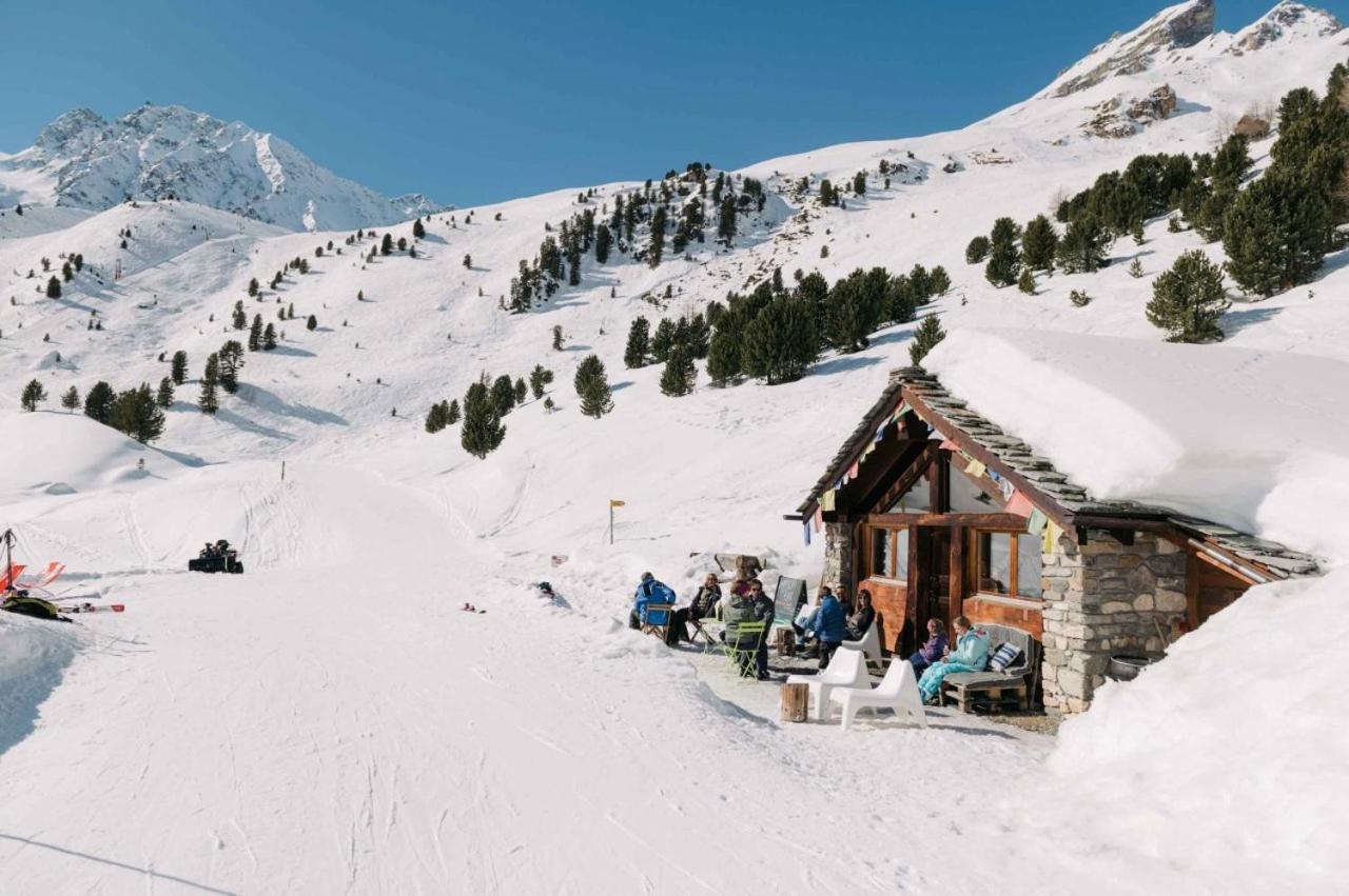 Le Panorama - Appartement à Arolla face aux montagnes à 150m des pistes Evolène Extérieur photo