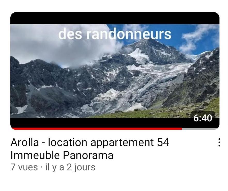 Le Panorama - Appartement à Arolla face aux montagnes à 150m des pistes Evolène Extérieur photo
